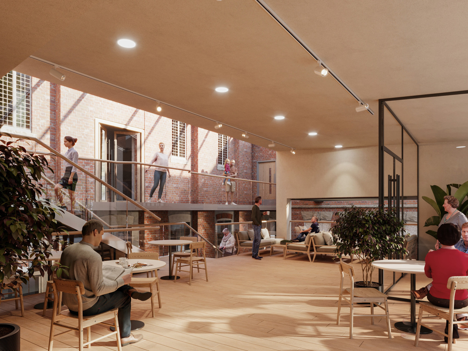 Artist's impression of the interior of The Link building